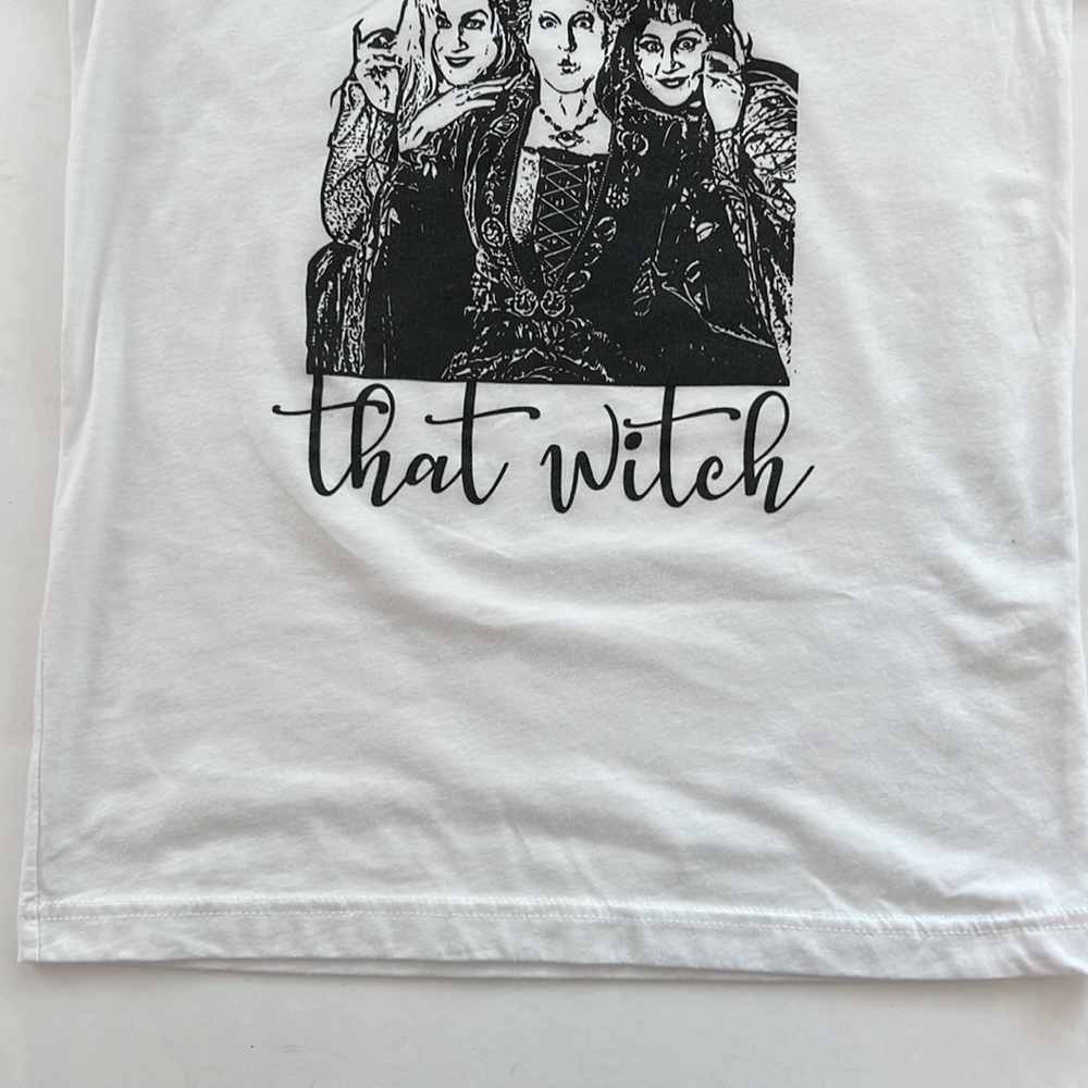 Witch Halloween Graphic Tee Shirt Women SM Hocus Pocus Lizzo Sanderson Sisters - Picture 13 of 15